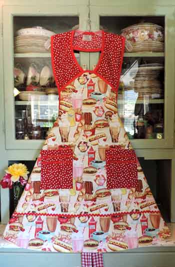 1940 Old Fashioned Cafe Apron