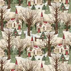 Christmas Country Church Close up