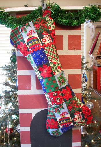 Dog Bone Christmas Stocking