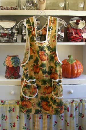 Grandma apron Harvest pumpkin