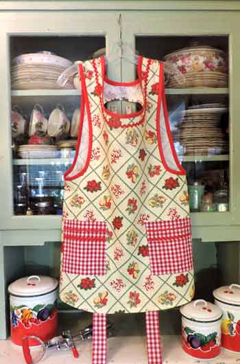 Grandma Old Fashioned Fruit on Yellow Apron
