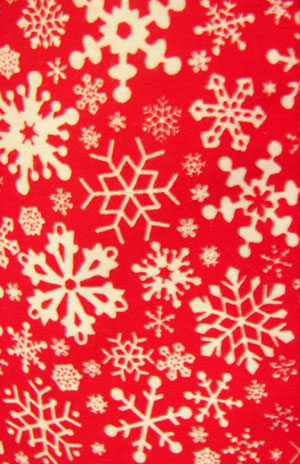 Red snowflake closeup
