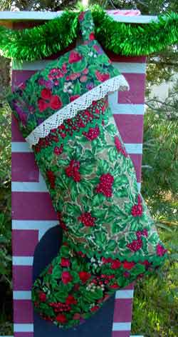 Strawberry Christmas Stocking, more views
