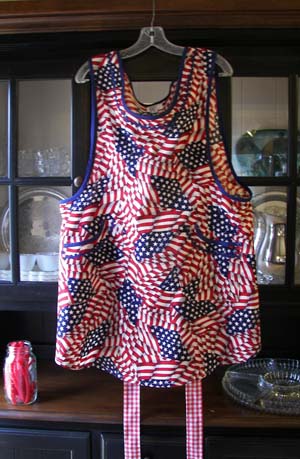 Violet Patriotic, click for more Violet aprons