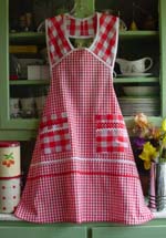 1940 Red Gingham Apron