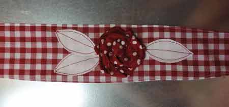 Vintage Hair Wrap in Red Gingham