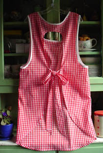 Violet Red gingham back